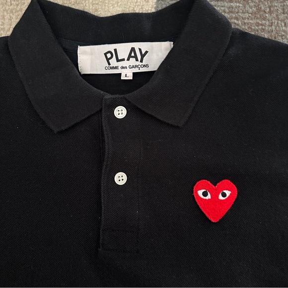 Comme Des Garçons - PLAY Red Heart Play Polo
Shirt - Picture 2 of 5